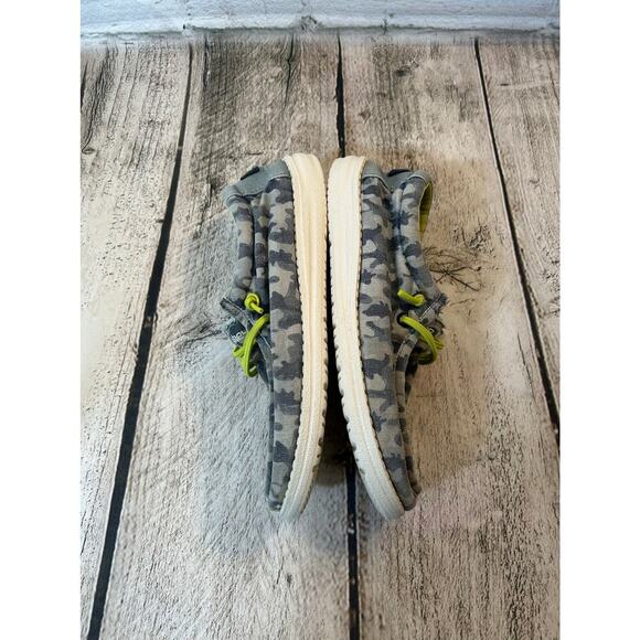 HEYDUDE Unisex Youth Wally Blue Camodino / Size: Y5-Y6 - Picture 5 of 9